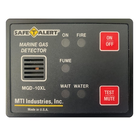 Safe-T-Alert Gas Vapor Alarm Fume, Fire, Bilge Water - Black Surface M MGD-10XL